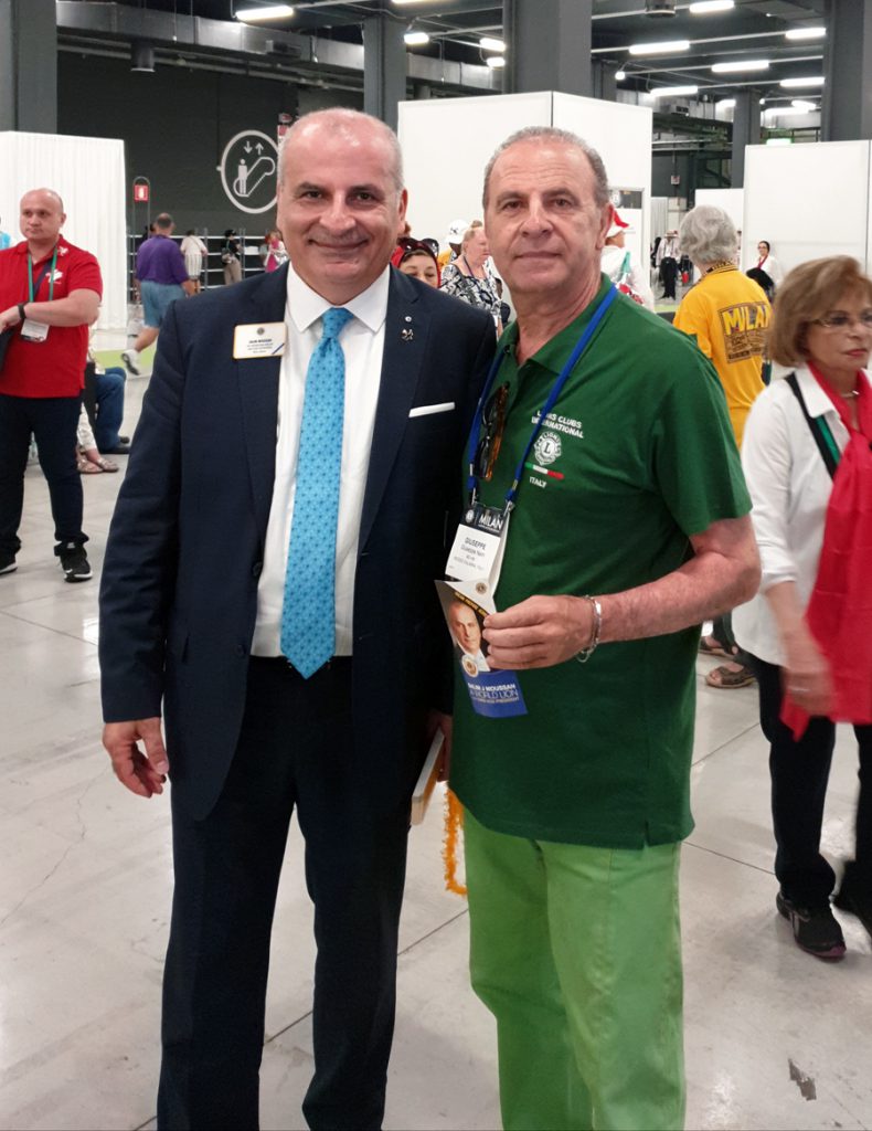 145b. Convention Internazionale Lions 2019 Foto Ricordo Con Salim Candidato Alla Carica D 3 Vice Presidente Internazionale Milano 5 9.07.2019