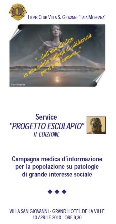 15. Service Progetto Esculapio Ii Edizione Villa San Giovanni 10.04.2010