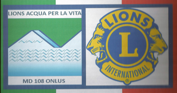 33a. Service Nazionale Permanente Lions Acqua Per La Vita Md 108 Onlus Logo