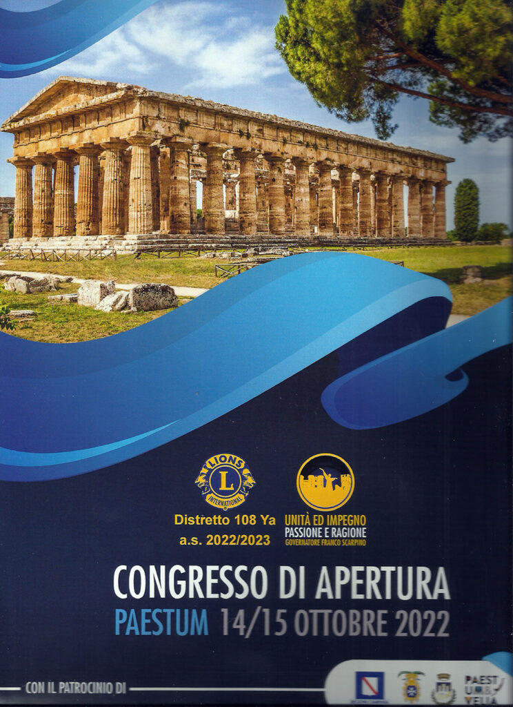 186a. Congresso Di Apertura Lions Distretto 108ya Paestum 14 15 10.2022 3