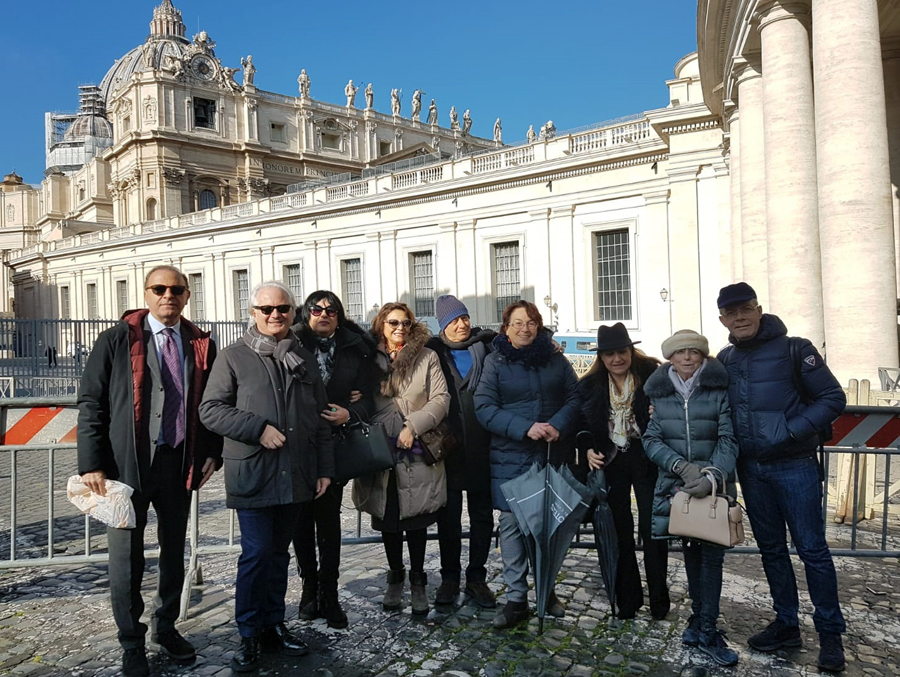 99. Udienza Papa Francesco Delegazione Lions Distretto 108 Ya Roma 9.01.2019